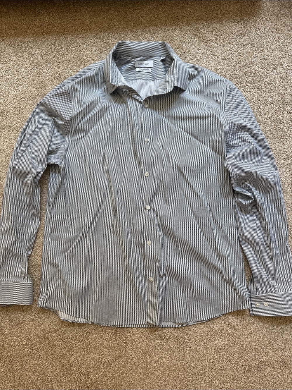 Calvin Klein Extra Slim Fit Button Down Shirt Size L